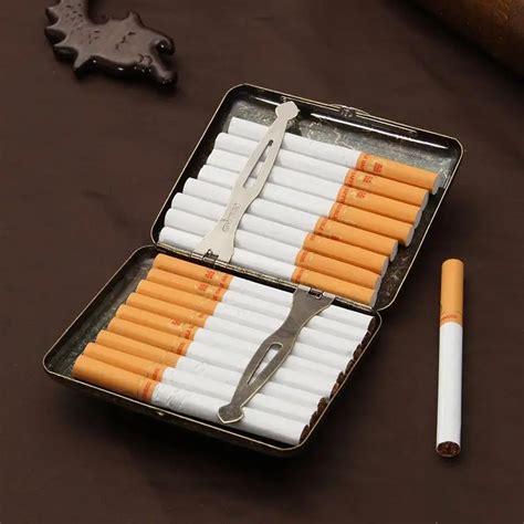 vintage stainless steel cigarette case